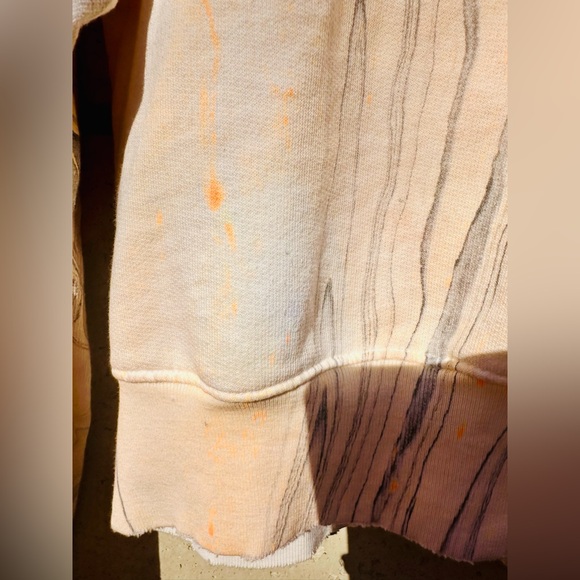 Cotton Citizen ✨ Milan Orange tie-dye cropped sweatshirt ✨ Size XS - Picture 7 of 12